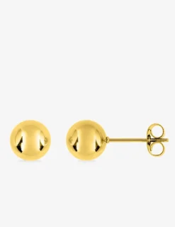 Boucles d'oreilles clous en acier doré SO OR
