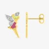 Boucles d'oreilles clous fées or jaune 375 ‰ et oxydes de zirconium SO OR