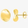 Boucles d'oreilles clous électroformées or jaune 750 ‰ SO OR