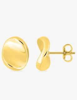 Boucles d'oreilles clous électroformées or jaune 750 ‰ SO OR