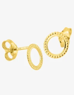 Boucles d'oreilles clous or jaune 375 ‰ SO OR