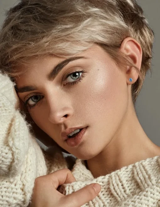 Boucles d'oreilles clous or jaune 750 ‰ et topaze bleue SO OR