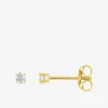 Boucles d'oreilles clous plaquées or et oxyde de zirconium SO OR
