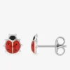 Boucles d'oreilles coccinelles argent 925 ‰ SO OR