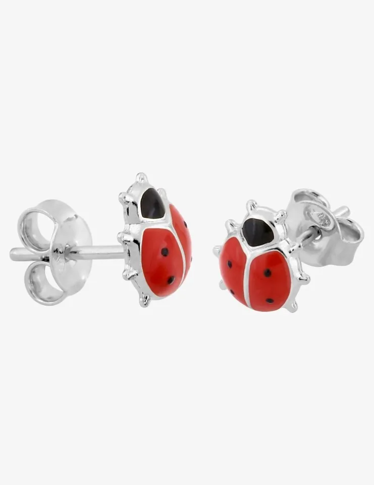 Boucles d'oreilles coccinelles argent 925 ‰ SO OR