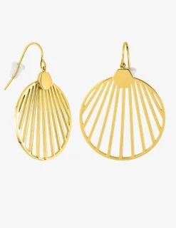 Boucles d’oreilles crochets en acier doré SO OR