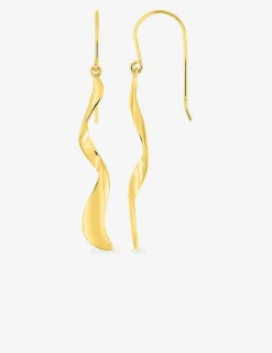 Boucles d'oreilles crochet serpentin plaqué or SO OR