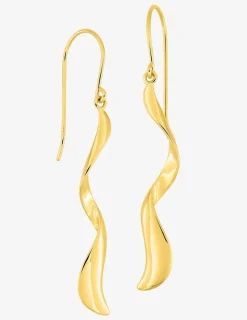 Boucles d'oreilles crochet serpentin plaqué or SO OR