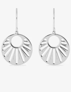 Boucles d'oreilles crochet pendantes en argent 925‰ rhodié SO OR