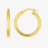 Boucles d'oreilles créoles 20 mm en or jaune 375‰ SO OR