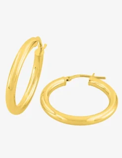 Boucles d'oreilles créoles 20 mm en or jaune 375‰ SO OR