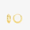 Boucles d'oreilles créoles 12 mm plaqué or fil 2 mm SO OR