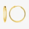 Boucles d'oreilles créoles or jaune 750 ‰ diamètre ext 20 mm SO OR