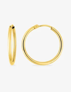 Boucles d'oreilles créoles or jaune 750 ‰ diamètre ext 20 mm SO OR