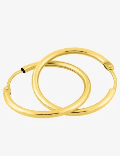Boucles d'oreilles créoles or jaune 750 ‰ diamètre ext 20 mm SO OR