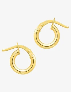 Boucles d'oreilles créoles or jaune 375 ‰ 6 mm, fil 2 mm SO OR