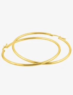 Boucles d'oreilles créoles 50 mm en or jaune 375‰ SO OR