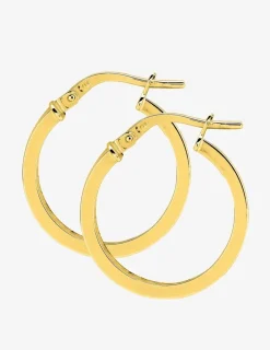Boucles d'oreilles créoles or jaune 375 ‰ SO OR