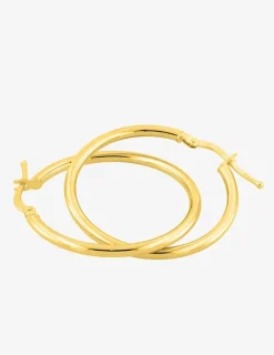 Boucles d'oreilles créoles 25 mm en or jaune 375‰ SO OR