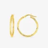 Boucles d'oreilles créoles 20 mm en or jaune 375‰ SO OR