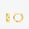 Boucles d'oreilles créoles or 750 ‰ jaune 9 mm SO OR