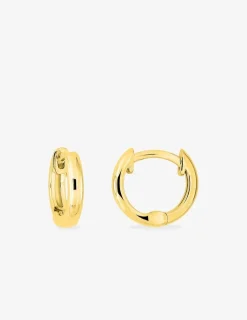 Boucles d'oreilles créoles or 750 ‰ jaune 9 mm SO OR
