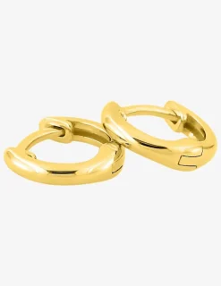 Boucles d'oreilles créoles or 750 ‰ jaune 9 mm SO OR