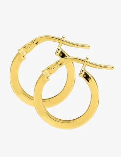 Boucles d'oreilles créoles or jaune 375 ‰ SO OR