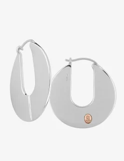Boucles d'oreilles créoles argent 925 ‰ SO OR
