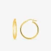 Boucles d'oreilles créoles 20 mm en or jaune 375‰ SO OR