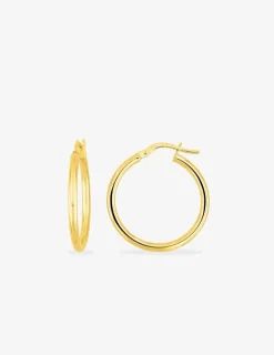 Boucles d'oreilles créoles 20 mm en or jaune 375‰ SO OR