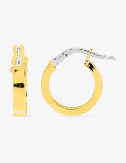 Boucles d'oreilles créoles or jaune 750 ‰ diamètre ext 10 mm SO OR