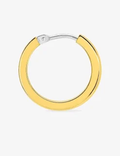 Boucles d'oreilles créoles or jaune 750 ‰ diamètre 13 mm SO OR