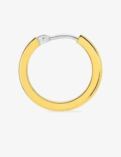 Boucles d'oreilles créoles or jaune 750 ‰ diamètre 13 mm SO OR