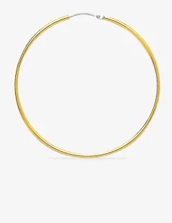 Boucles d'oreilles créoles or jaune 750 ‰ diamètre ext 45 mm SO OR