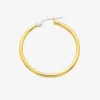 Boucles d'oreilles créoles or jaune 750 ‰ diamètre ext 25 mm fil 2 mm SO OR