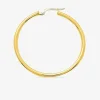 Boucles d'oreilles créoles or jaune 750 ‰ diamètre ext 30 mm fil 2 mm SO OR