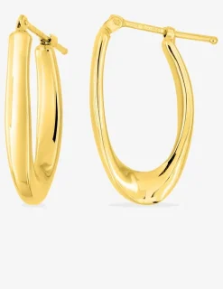 Boucles d'oreilles créoles électroformées or jaune 750 ‰ SO OR