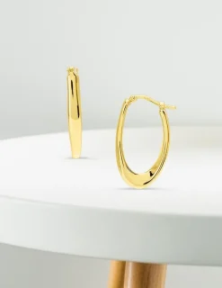 Boucles d'oreilles créoles électroformées or jaune 750 ‰ SO OR