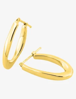 Boucles d'oreilles créoles électroformées or jaune 750 ‰ SO OR