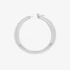 Boucles d'oreilles créoles électroformées en argent 925‰ rhodié SO OR