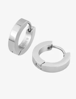 Boucles d'oreilles créoles en acier SO OR