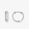 Boucles d'oreilles créoles en argent rhodié 925‰ 11 mm SO OR