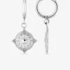 Boucles d'oreilles créoles pendantes en acier SO OR