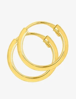 Boucles d'oreilles créoles or jaune 375 ‰ SO OR