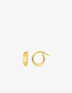 Boucles d'oreilles créoles 8 mm en or jaune 375‰ SO OR