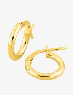 Boucles d'oreilles créoles 8 mm en or jaune 375‰ SO OR