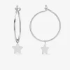 Boucles d'oreilles créoles motif étoile 15 mm argent 925‰ SO OR