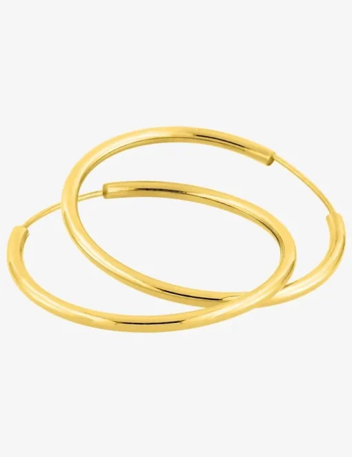 Boucles d'oreilles créoles 25 mm en or jaune 375‰ SO OR