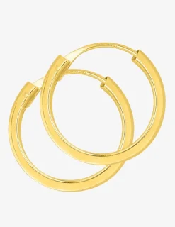 Boucles d'oreilles créoles or jaune 375 ‰ SO OR